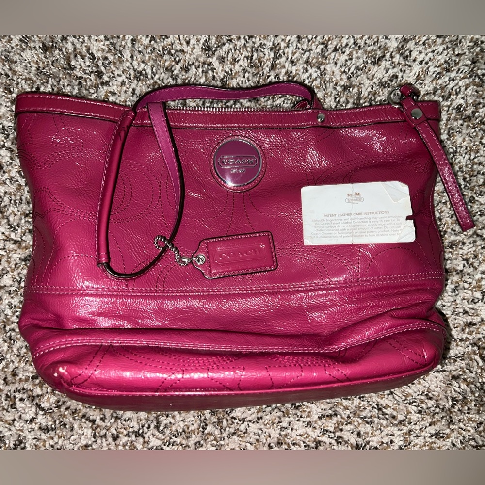 Color is a dark pink